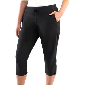 Ladies Active Capri Large New Recycled REPREVE Ruched Leggings